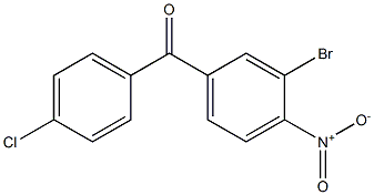 (3-bromo-4-nitrophenyl)(4-chlorophenyl)methanone Struktur