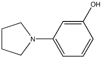 1-(3-Hydroxyphenyl)pyrrolidine Struktur