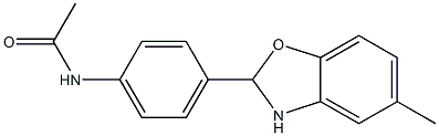 N1-[4-(5-methyl-2,3-dihydro-1,3-benzoxazol-2-yl)phenyl]acetamide Struktur