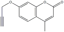 4-methyl-7-(prop-2-ynyloxy)-2H-chromen-2-one Struktur