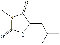 5-isobutyl-3-methylimidazolidine-2,4-dione Struktur