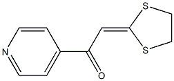 2-(1,3-dithiolan-2-yliden)-1-(4-pyridyl)ethan-1-one Struktur