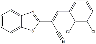 2-(1,3-benzothiazol-2-yl)-3-(2,3-dichlorophenyl)acrylonitrile Struktur