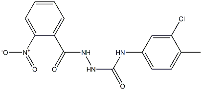 N1-(3-chloro-4-methylphenyl)-2-(2-nitrobenzoyl)hydrazine-1-carboxamide Struktur