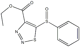 ethyl 5-(phenylsulfinyl)-1,2,3-thiadiazole-4-carboxylate Struktur