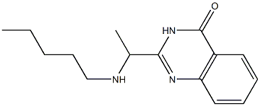 2-[1-(pentylamino)ethyl]-4(3H)-quinazolinone Struktur