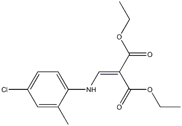 diethyl 2-[(4-chloro-2-methylanilino)methylidene]malonate Struktur