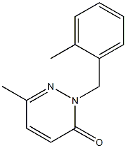 6-methyl-2-(2-methylbenzyl)-2,3-dihydropyridazin-3-one Struktur