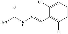 2-[(E)-(2-chloro-6-fluorophenyl)methylidene]-1-hydrazinecarbothioamide Struktur