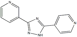 3-[5-(4-pyridyl)-1H-1,2,4-triazol-3-yl]pyridine Struktur