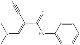 N1-phenyl-2-cyano-3-(dimethylamino)acrylamide Struktur