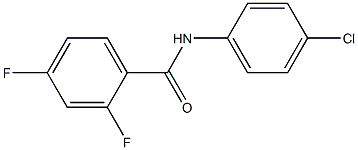 N-(4-chlorophenyl)-2,4-difluorobenzenecarboxamide Struktur