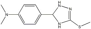 N1,N1-dimethyl-4-[3-(methylthio)-4,5-dihydro-1H-1,2,4-triazol-5-yl]aniline Struktur