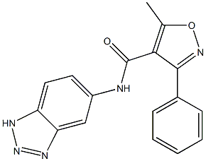 N4-(1H-1,2,3-benzotriazol-5-yl)-5-methyl-3-phenylisoxazole-4-carboxamide Struktur