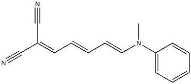 2-[5-(methylanilino)penta-2,4-dienylidene]malononitrile Struktur