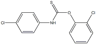 2-chlorophenyl (4-chloroanilino)methanethioate Struktur