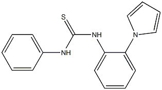 N-phenyl-N'-[2-(1H-pyrrol-1-yl)phenyl]thiourea Struktur