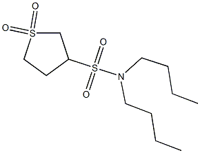 N3,N3-dibutyl-1,1-dioxotetrahydro-1H-1lambda~6~-thiophene-3-sulfonamide Struktur