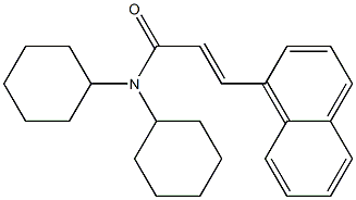 N1,N1-dicyclohexyl-3-(1-naphthyl)acrylamide Struktur