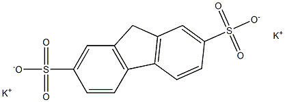 dipotassium 9H-fluorene-2,7-disulfonate Struktur