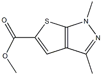 methyl 1,3-dimethyl-1H-thieno[2,3-c]pyrazole-5-carboxylate Struktur