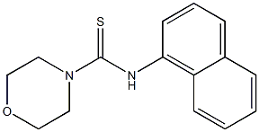 N4-(1-naphthyl)morpholine-4-carbothioamide Struktur