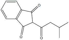 2-(3-methylbutanoyl)-1H-indene-1,3(2H)-dione Struktur