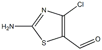 2-amino-4-chloro-1,3-thiazole-5-carbaldehyde Struktur