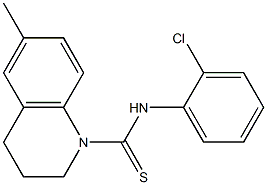 N1-(2-chlorophenyl)-6-methyl-1,2,3,4-tetrahydroquinoline-1-carbothioamide Struktur