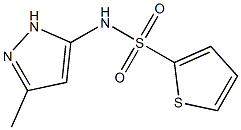 N2-(3-methyl-1H-pyrazol-5-yl)thiophene-2-sulfonamide Struktur