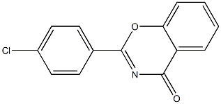 2-(4-chlorophenyl)-4H-1,3-benzoxazin-4-one Struktur