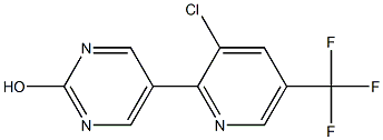 5-[3-chloro-5-(trifluoromethyl)-2-pyridinyl]-2-pyrimidinol Struktur