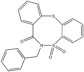 6-benzyl-6,7-dihydro-5H-5lambda~6~-dibenzo[d,g][1,6,2]dithiazocine-5,5,7-trione Struktur