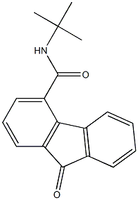 N4-(tert-butyl)-9-oxo-9H-fluorene-4-carboxamide Struktur