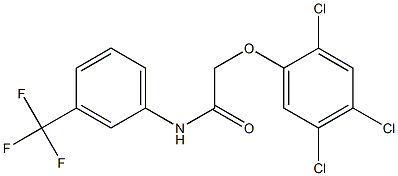 N1-[3-(trifluoromethyl)phenyl]-2-(2,4,5-trichlorophenoxy)acetamide Struktur