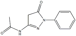 N-(5-oxo-1-phenyl-4,5-dihydro-1H-pyrazol-3-yl)acetamide Struktur