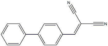 2-([1,1'-biphenyl]-4-ylmethylene)malononitrile Struktur