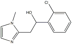 1-(2-chlorophenyl)-2-(1-methyl-1H-imidazol-2-yl)ethan-1-ol Struktur