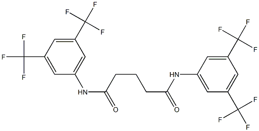 N1,N5-di[3,5-di(trifluoromethyl)phenyl]pentanediamide Struktur