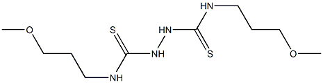 N1,N2-di(3-methoxypropyl)hydrazine-1,2-dicarbothioamide Struktur