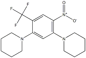 1-[4-nitro-5-piperidino-2-(trifluoromethyl)phenyl]piperidine Struktur