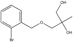 3-[(2-bromobenzyl)oxy]-2-methyl-1,2-propanediol Struktur