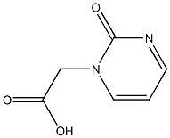 (2-oxopyrimidin-1(2H)-yl)acetic acid Struktur