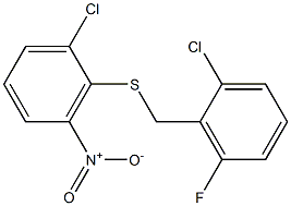 1-chloro-2-[(2-chloro-6-fluorobenzyl)thio]-3-nitrobenzene Struktur