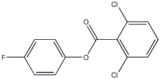 4-fluorophenyl 2,6-dichlorobenzoate Struktur