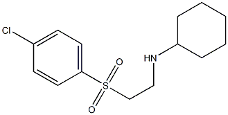 N-{2-[(4-chlorophenyl)sulfonyl]ethyl}cyclohexanamine Struktur