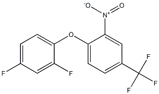 1-(2,4-difluorophenoxy)-2-nitro-4-(trifluoromethyl)benzene Struktur