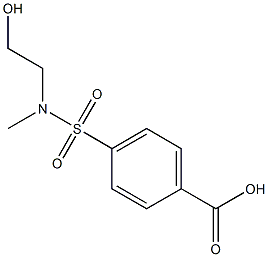 4-{[(2-hydroxyethyl)(methyl)amino]sulfonyl}benzoic acid Struktur