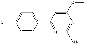 4-(4-chlorophenyl)-6-methoxypyrimidin-2-amine Struktur