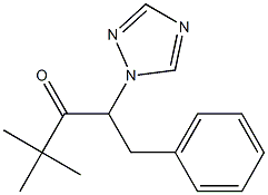 4,4-dimethyl-1-phenyl-2-(1H-1,2,4-triazol-1-yl)-3-pentanone Struktur